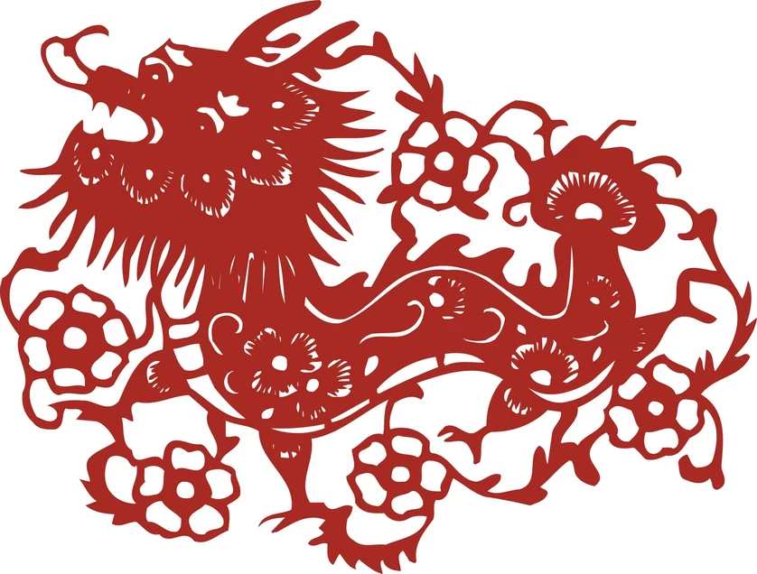 中国风中式传统喜庆民俗人物动物窗花剪纸插画边框AI矢量PNG素材【1556】